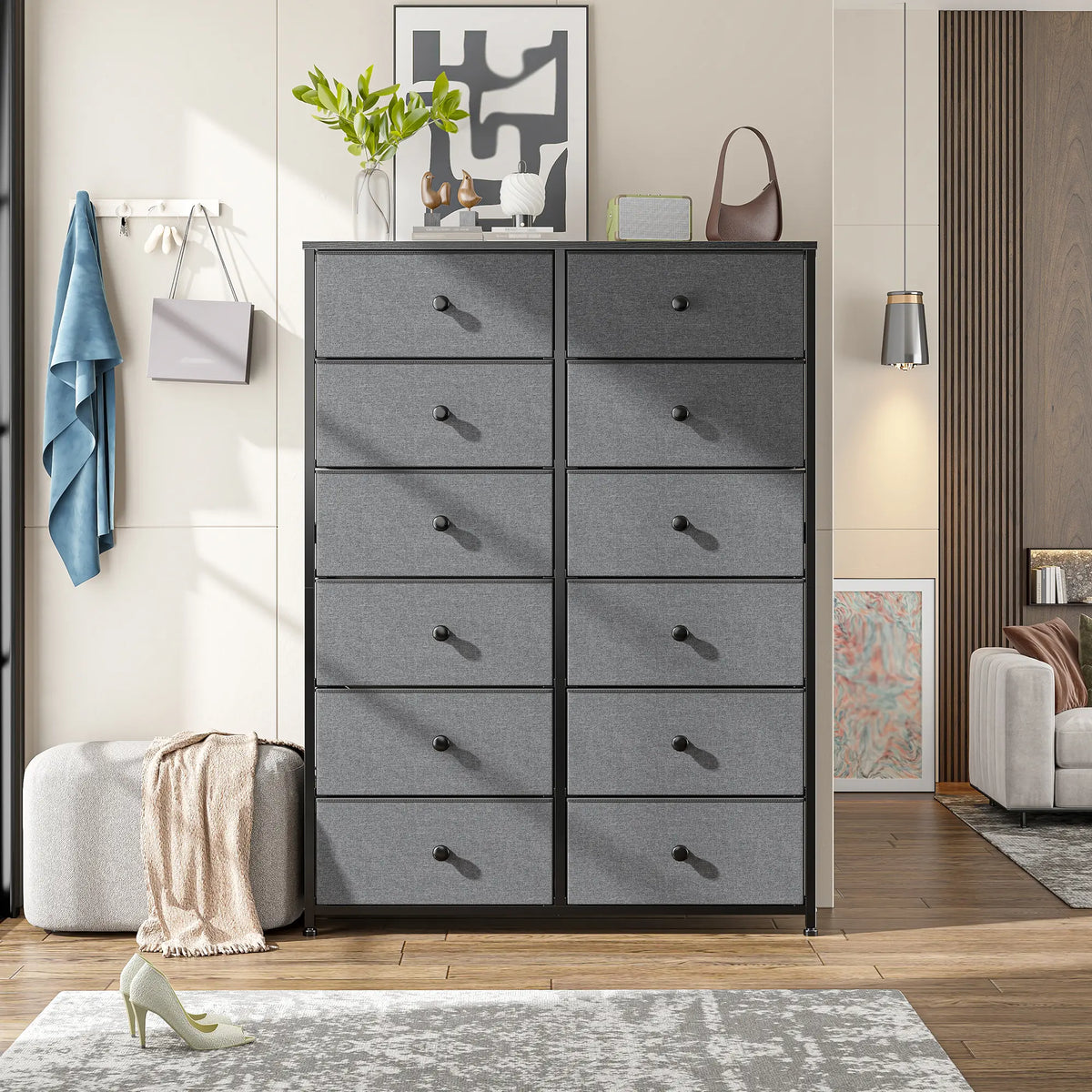16 Deep Drawers Tall Dresser