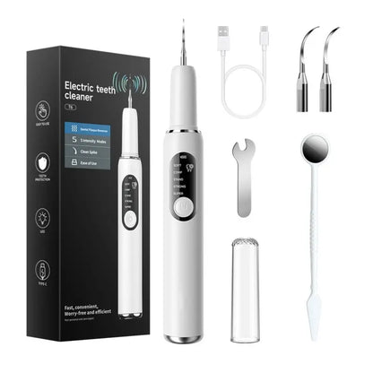 UItrasonic Dental Plaque andTartar Remover,Professional Teeth CleaningKit for Tartar & Stains Removal, Safe & GentleElectric Teeth Cleaning Tools PreventingCavities Bad Breath and Gum Disease for At-Home Oral Care Solution