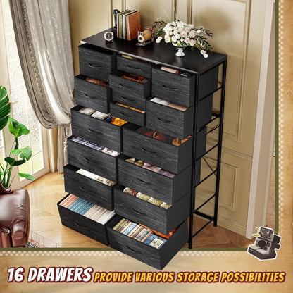 16 Deep Drawers Tall Dresser