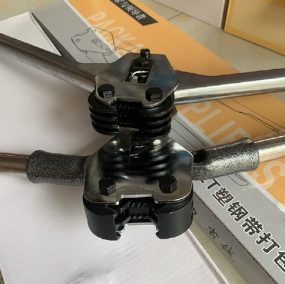 Manual PET Strap Sealer Tool, Hand Operated Plastic Steel Strapping Plier for Packaging Bundling Wrapping Use