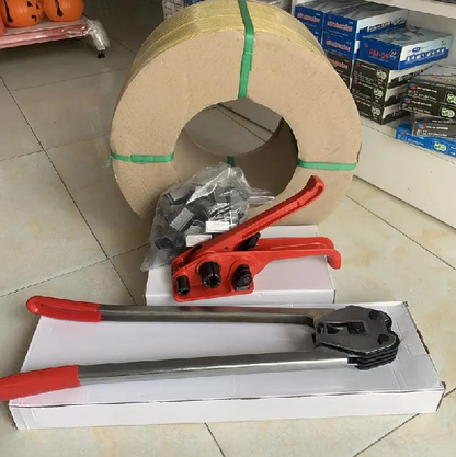 Manual PET Strap Sealer Tool, Hand Operated Plastic Steel Strapping Plier for Packaging Bundling Wrapping Use