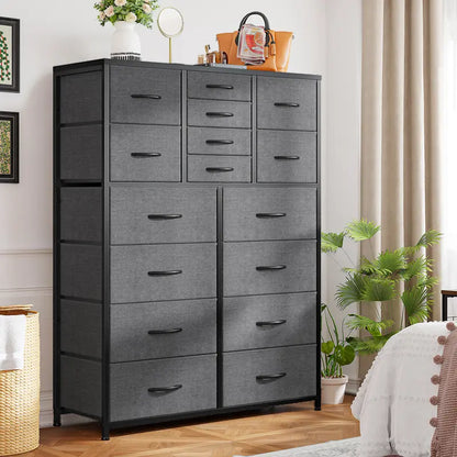 16 Deep Drawers Tall Dresser