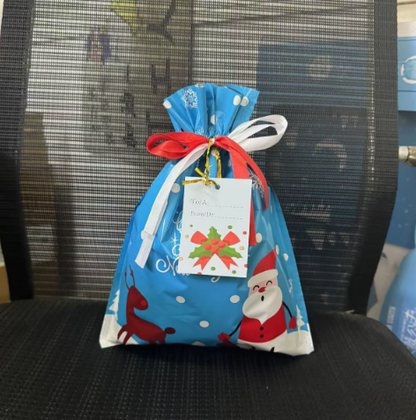Holiday Drawstring Gift Bag Packaging , 35 Christmas GiftBags for Christmas Gift Party Favors