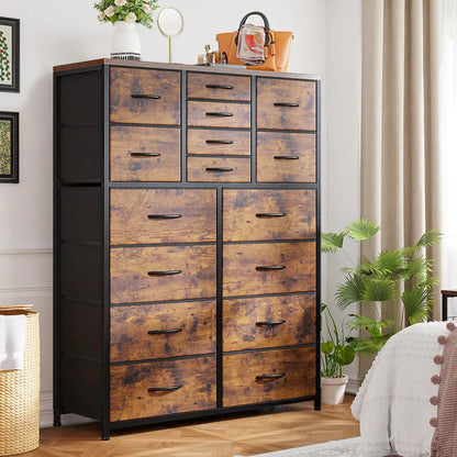 16 Deep Drawers Tall Dresser