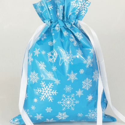 Holiday Drawstring Gift Bag Packaging , 35 Christmas GiftBags for Christmas Gift Party Favors