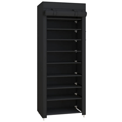 10 Tier Shoe Rack 9 Grids withDustproof Cover, Adjustable Standing Shelf,High Storage Rack