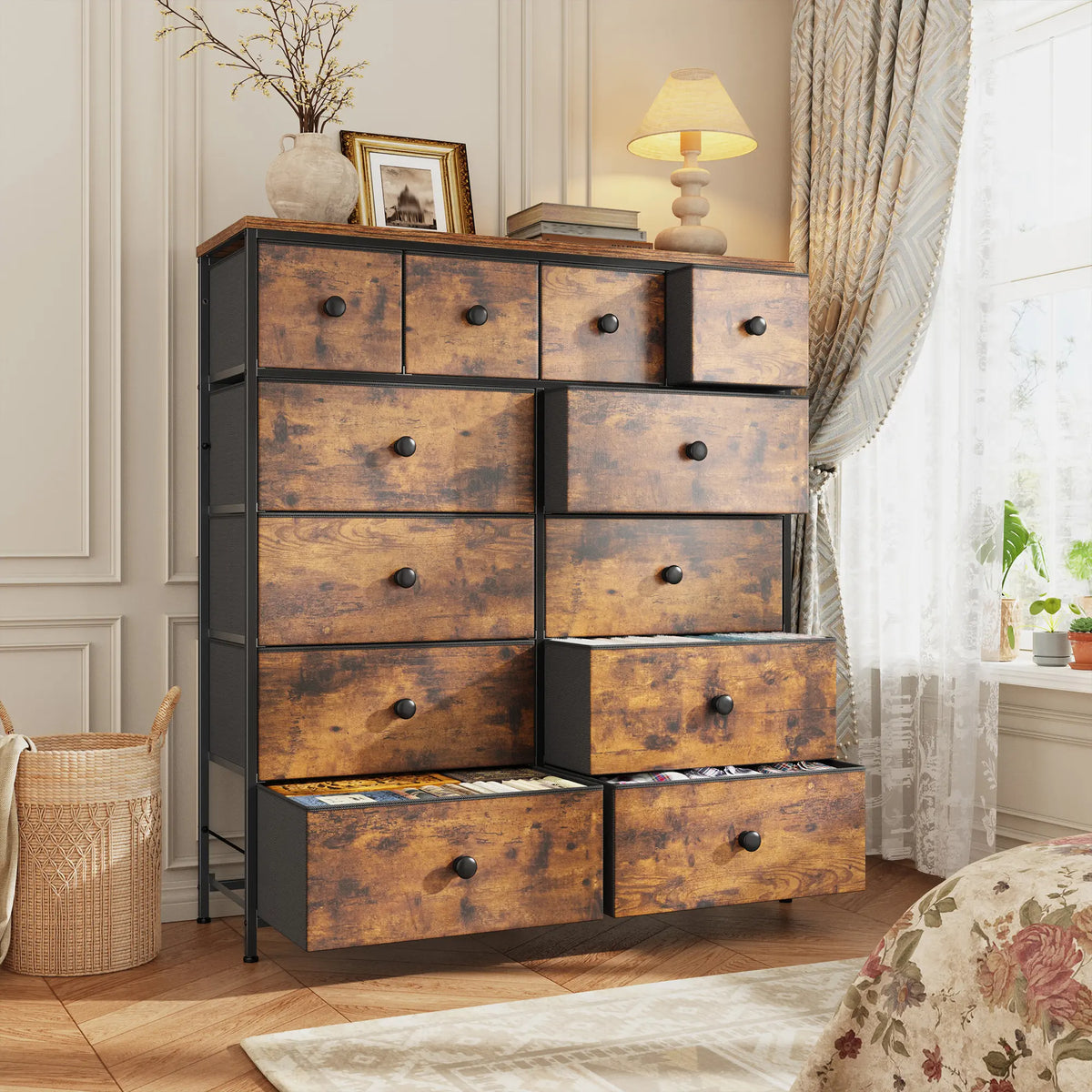 16 Deep Drawers Tall Dresser