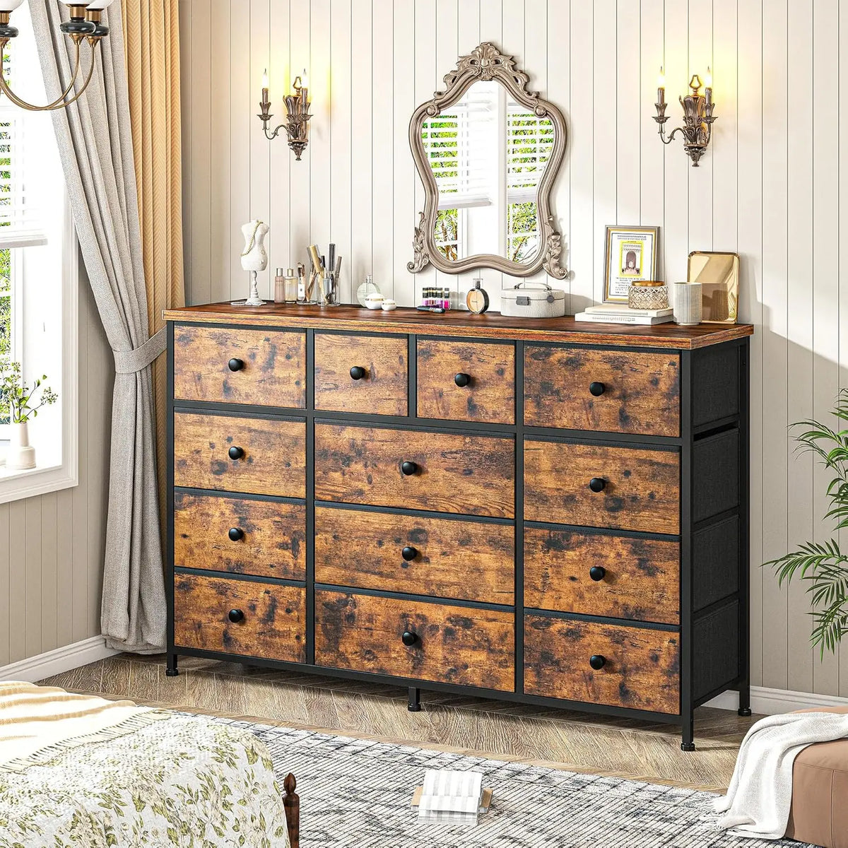 16 Deep Drawers Tall Dresser