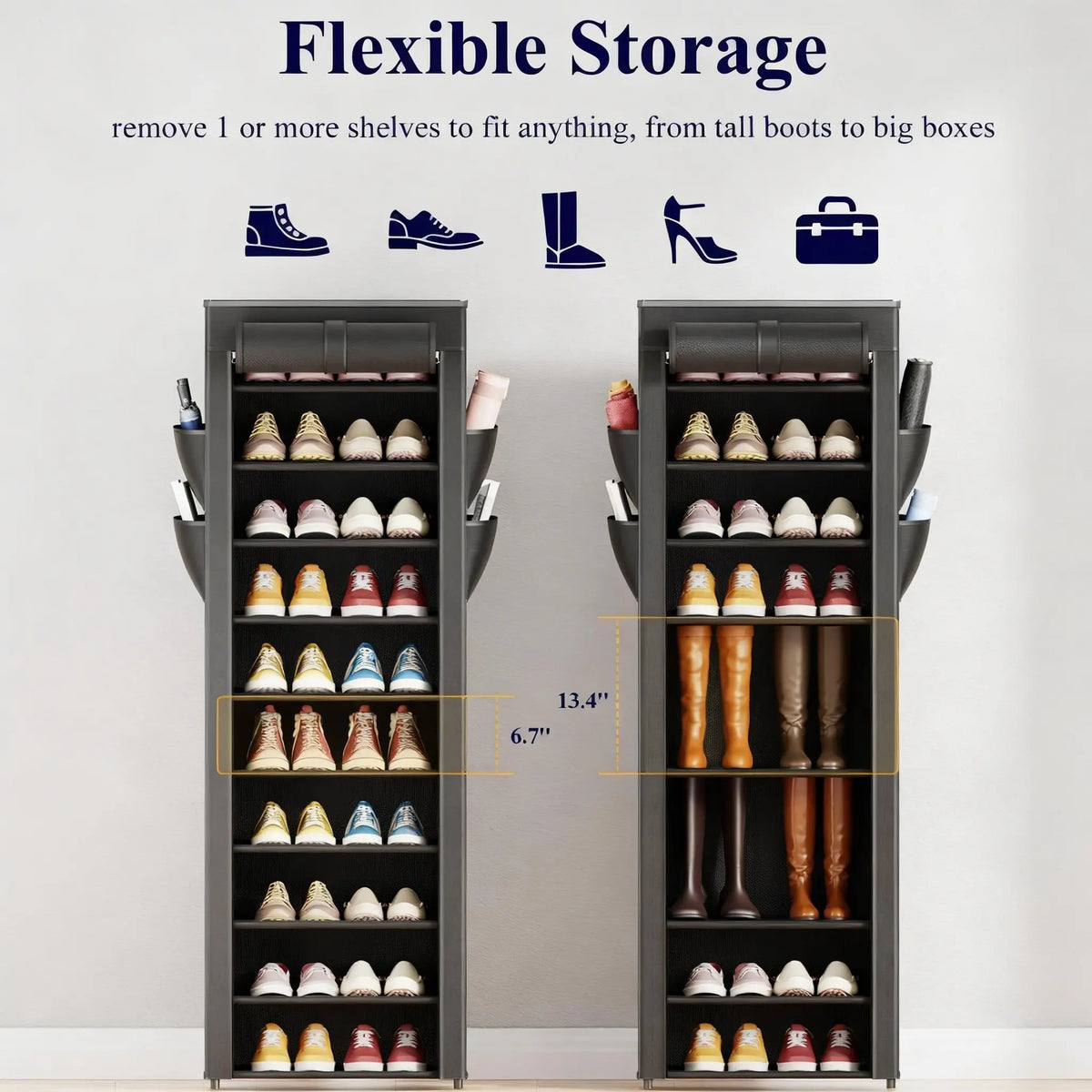 3-10-Tier Shoe Organizer